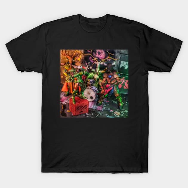 Action Figure Band 8 T-Shirt by Toy Culprits